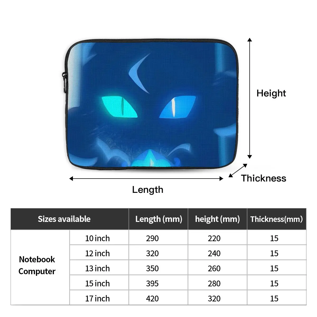 Shadow Milk Cookie Run Kingdom Cute Cartoon Anime Notebook Laptop Bag  Notebook Sleeve Cover Bag Tablet Shockproof Case Bag
