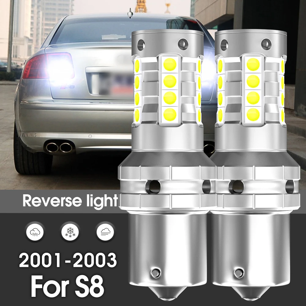 Canbus LED Rückfahrlicht Backup Lampe 2 Stück Zubehör für Audi S8 2001 2002 2003