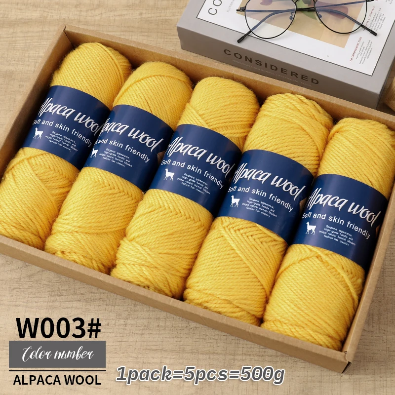 500 g alpacawolgaren, grof garen, handgeweven om warme en modieuze truien, windjacks, jassen, sjaals, hoeden, garen te maken