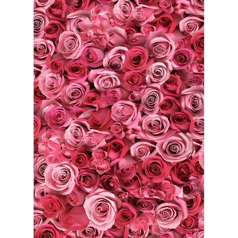Romantic Rose Wall Decoration Wedding Stage Photography Backdrops Valentine's Day Flower Backgrounds Birthday Photo Studio Props