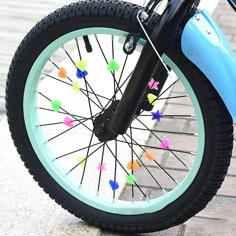 Spoke Beads Bicycle Wheel Decoration Bicycle Spoke Clips Bicycle Round Clips