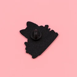Pin esmaltado gato – Insignia metálica para solapa, mochila y sombrero
