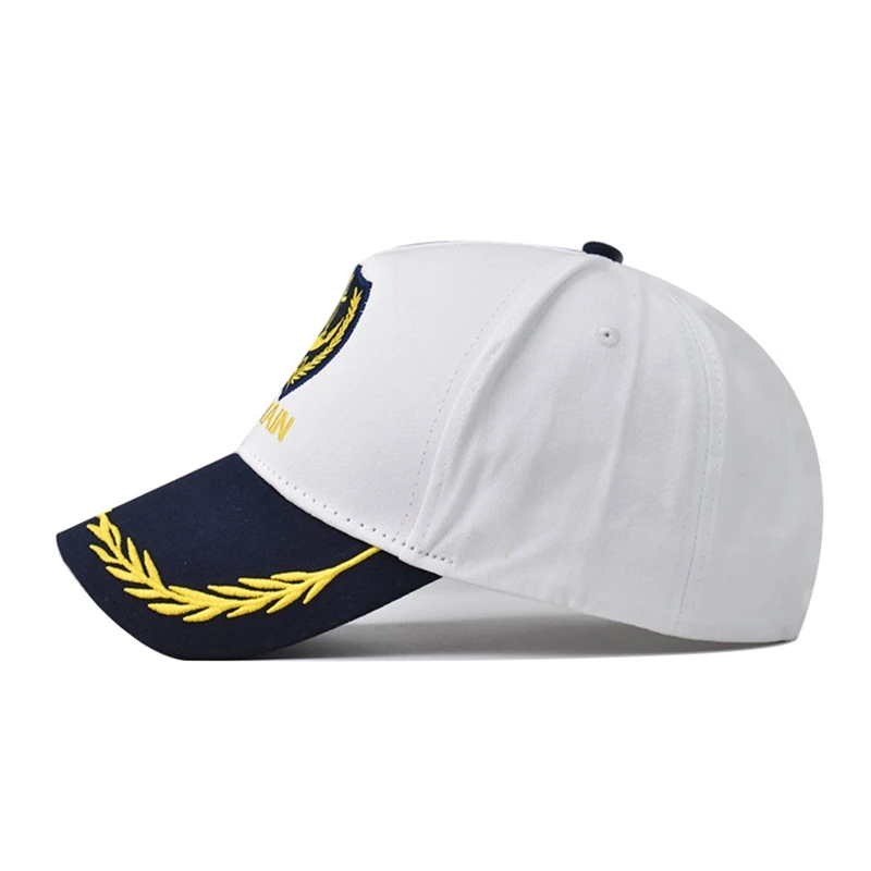 Sombrero de béisbol de marinero para hombre y mujer, gorra de béisbol de estilo marinero con diseño de capitán de la Marina y del ejército, accesorios para Cosplay