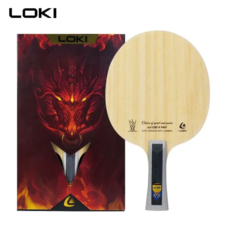 LOKI RXTON 9Pro Table Tennis Racket Blade 5 Wood and 2 CNF Fiber Carbon OFF+ Ping Pong Paddle for Advanced Player Fast Attack