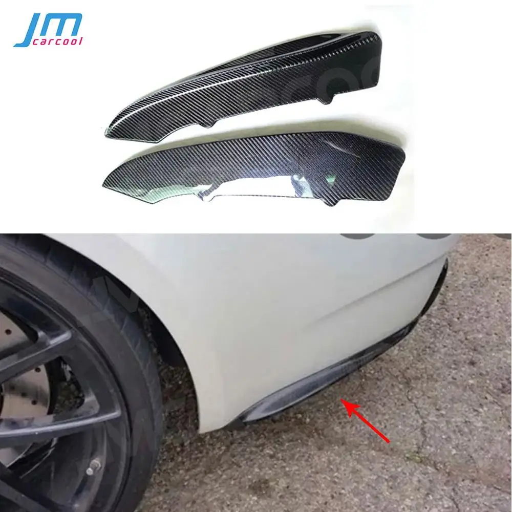 

Carbon Fiber Material Rear Bumper Splitters Side Fins Flap FRP Bumper Aprons For BMW 3 Series E92 E93 M3 K Style 2009-2012