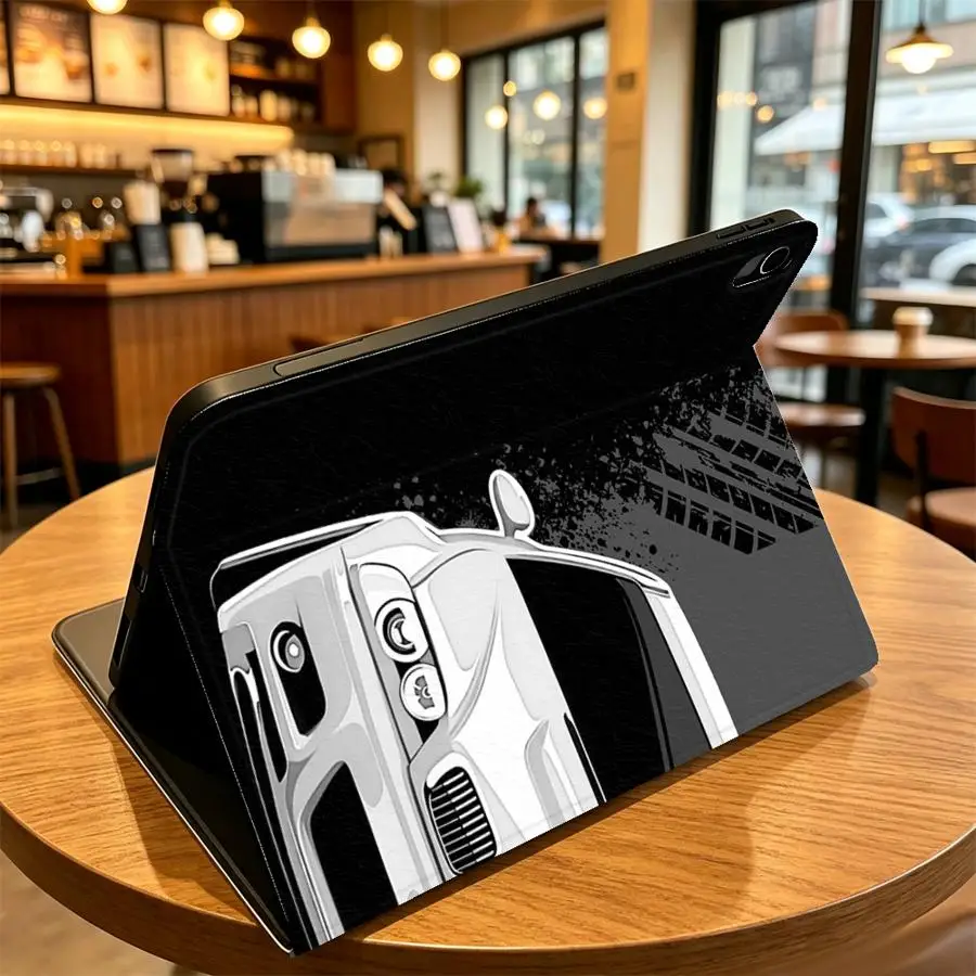 Case for Apple iPad 10th 7/8/9th Air 11 13 M4 M3 M2 A16 2026 Pro11 13 With Pencil Holder Air 4/5/6th Sports Car JDM
