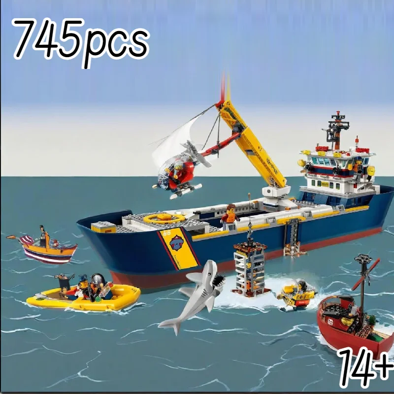 2025-nuovo-745-pz-urban-ocean-recognition-ship-60266-fgolare-spedizione-assemblaggio-giocattoli-per-bambini-di-compleanno-ragazzi-regali