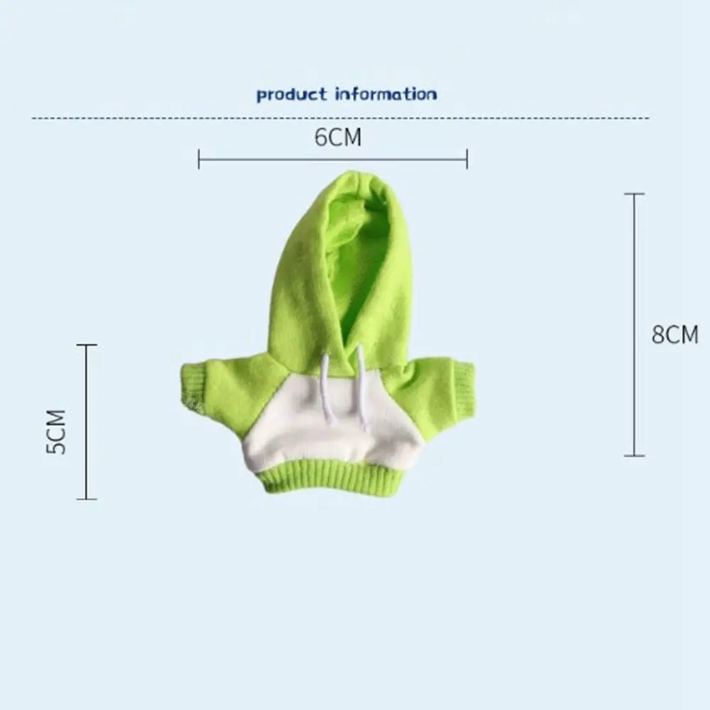 하이 퀄리티 캐주얼 핸드메이드 후드, 귀여운 맨투맨 의상, 어린이 장난감 인형 액세서리, 10cm 코튼 인형, 10 가지 스타일