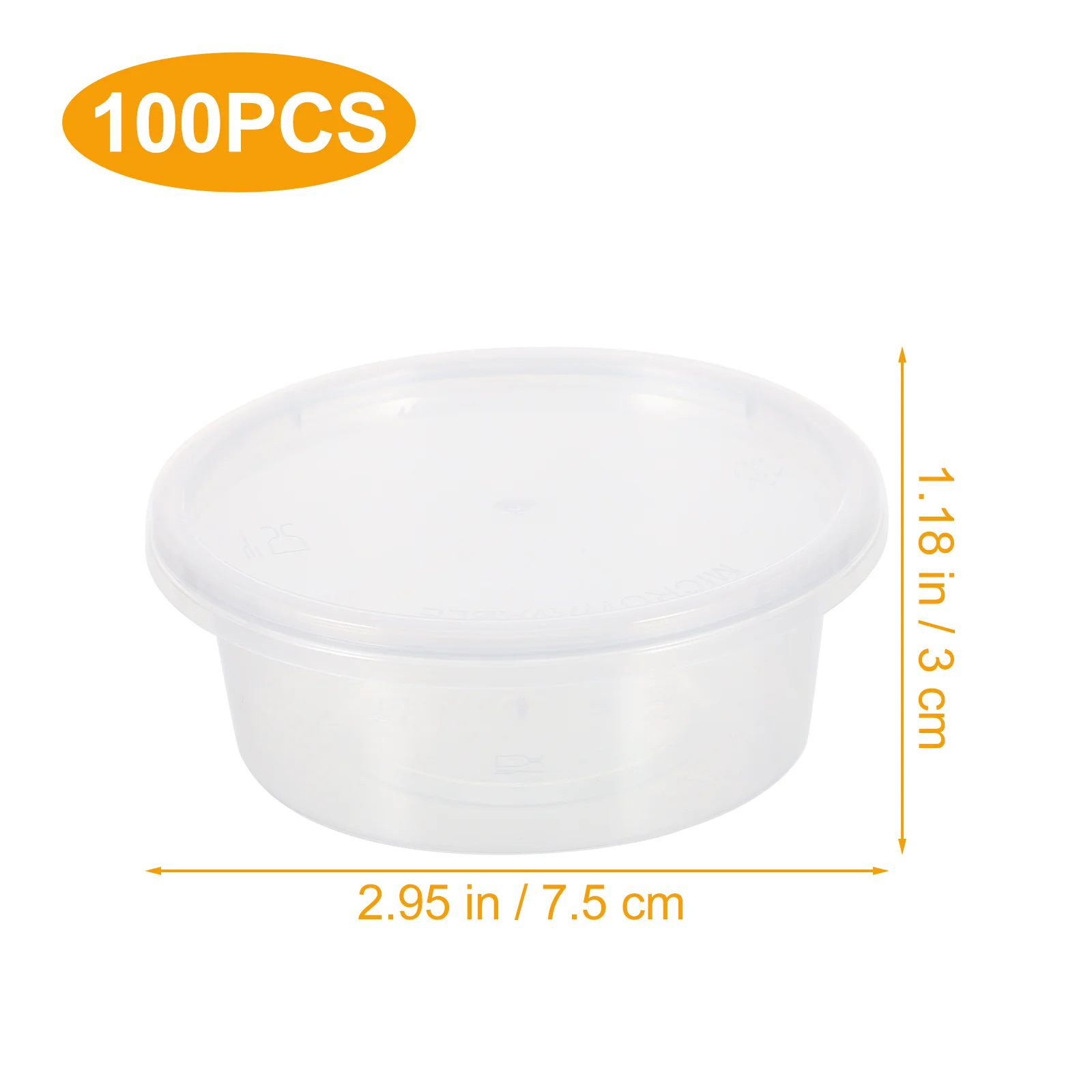 100Sets Plastic Box Food Grade Disposable Storage Container for Fruit Vegetable Meat Keep Fresh Multipurpose Sealing Box