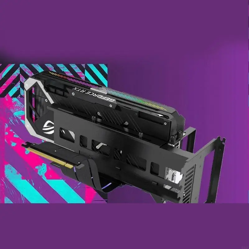 Adjustable PCIE GPU Graphics Card Holder 5V ARGB Vertical Mount Bracket K92C