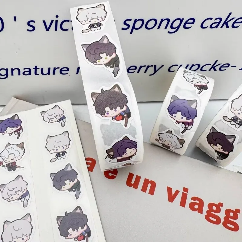 500 قطعة لعبة الحب والفضاء العميق مواء ملصقات المنزل لطيف Q نسخة القط سلسلة سيلس Xavier DIY بها بنفسك حساب الكمبيوتر ديكور ختم التسمية