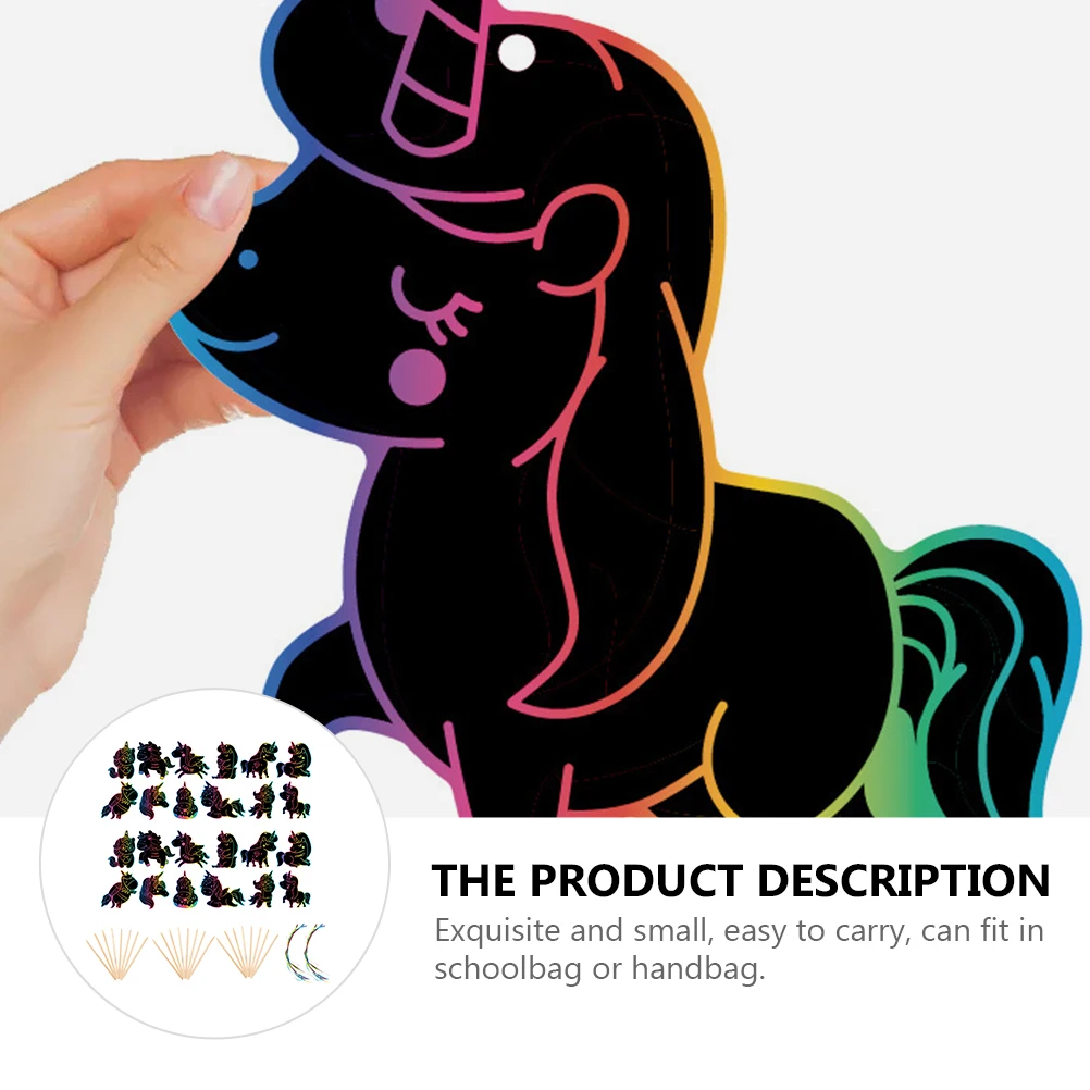 

2 set 2 Sets Kids Painting Set Set Kids Art Craft Travel Safe Scratch Paper Toy Creative Scratch Paper Toy