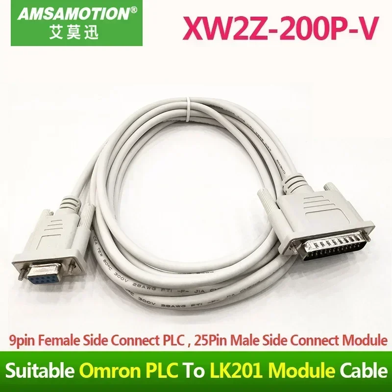 XW2Z-200P-V Suitable For Omron PLC C20 C200H C60P C100H CV500 CVM1 Connect To LK201 V1 Module  Programming Cable