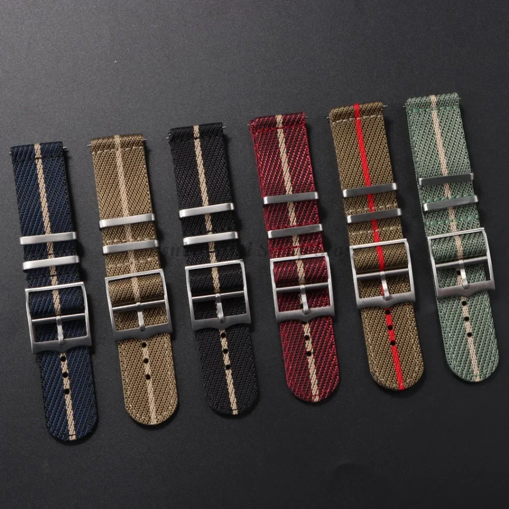 20nn 22mm Quick Release Nylon Strap for Omega for Tudor WatchBand Canvas Fabric Band for Seiko Men Women Military Sport Bracelet view 2