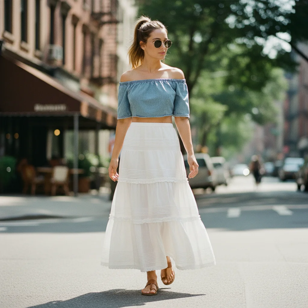 Ladies Elegant Skirt High Waist Midi Length Skirt for Everyday Style Ladies Fashion Skirt Soft Fabric Midi Skirt for BE0867