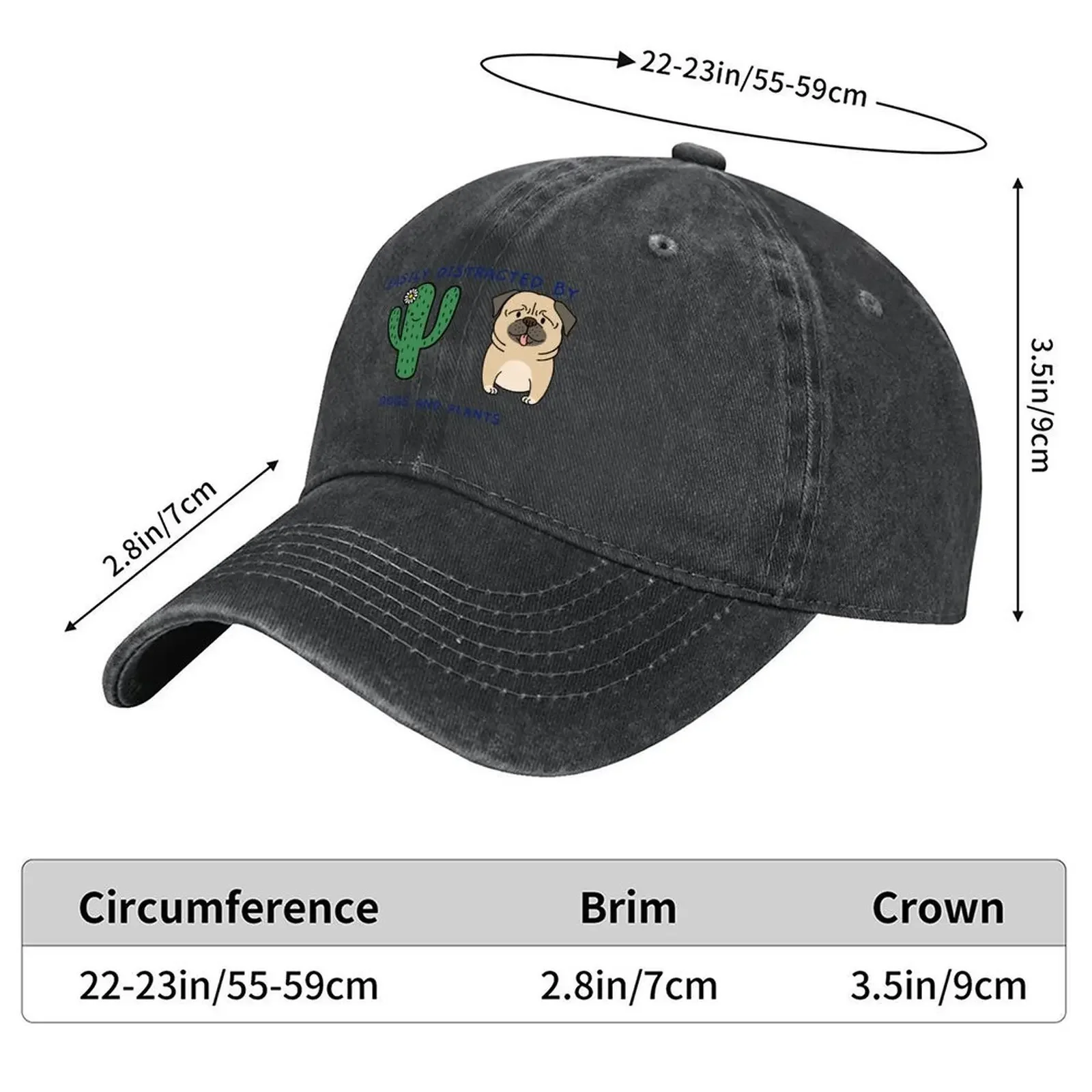 2026 Easily Distracted by Dogs And Plants Baseball Cap Thermal Visor sun hat Hat men Ball Cap Women's Beach Visor Men's