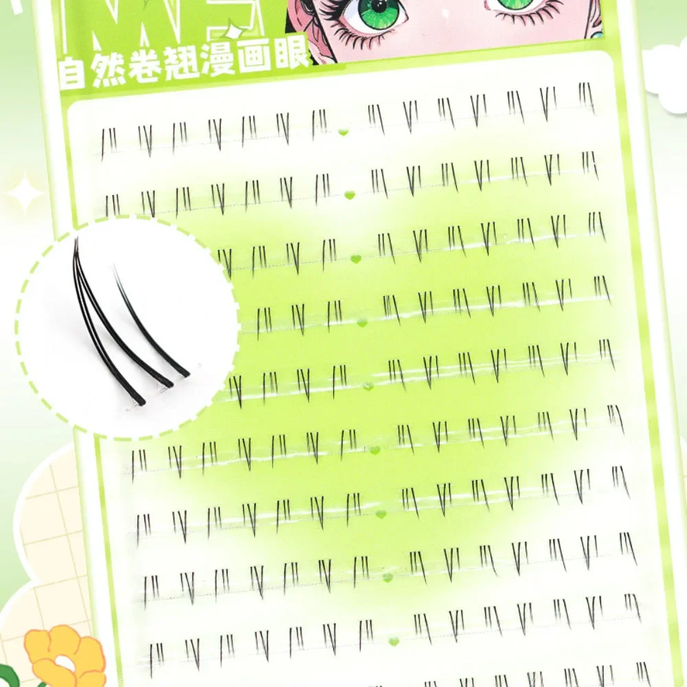 

6mm Lower Eyelashes with Glue Super Natural Individual Cluster Lashes New Fashion Korean Idol Eye Lash Makeup Tools Accessory