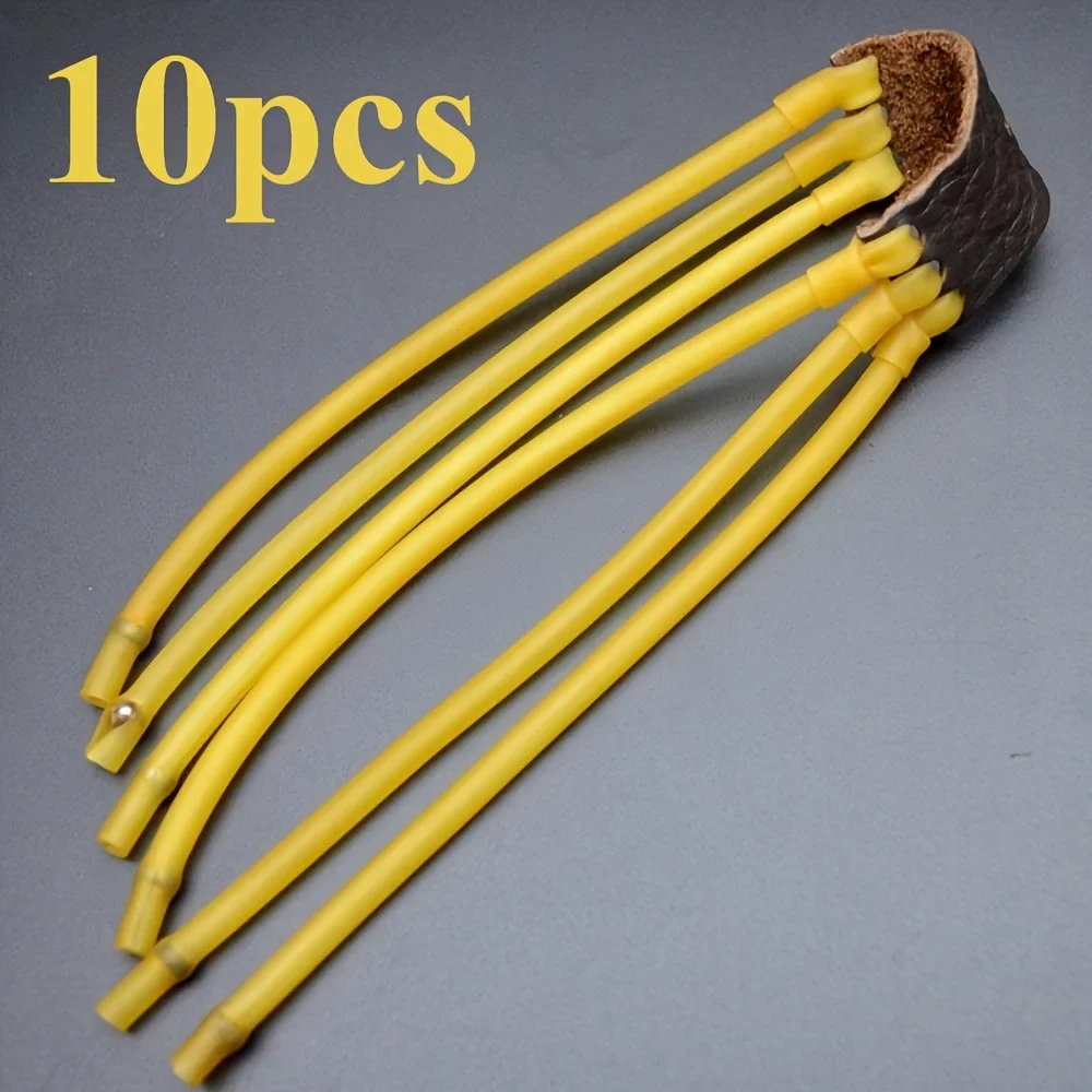 10 スリングショット交換ストラップ - スリングショット弾性ゴムストラップ、3 カード 6 ストランド スリングショット ストラップ、スリングショット アクセサリー