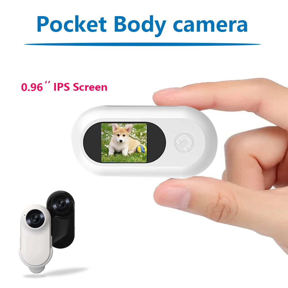 1080P HD Body Cam With IPS Screen to Playback 150° Wide Lens Portable Mini Camera Audio Video Recorder Support Loop Recording