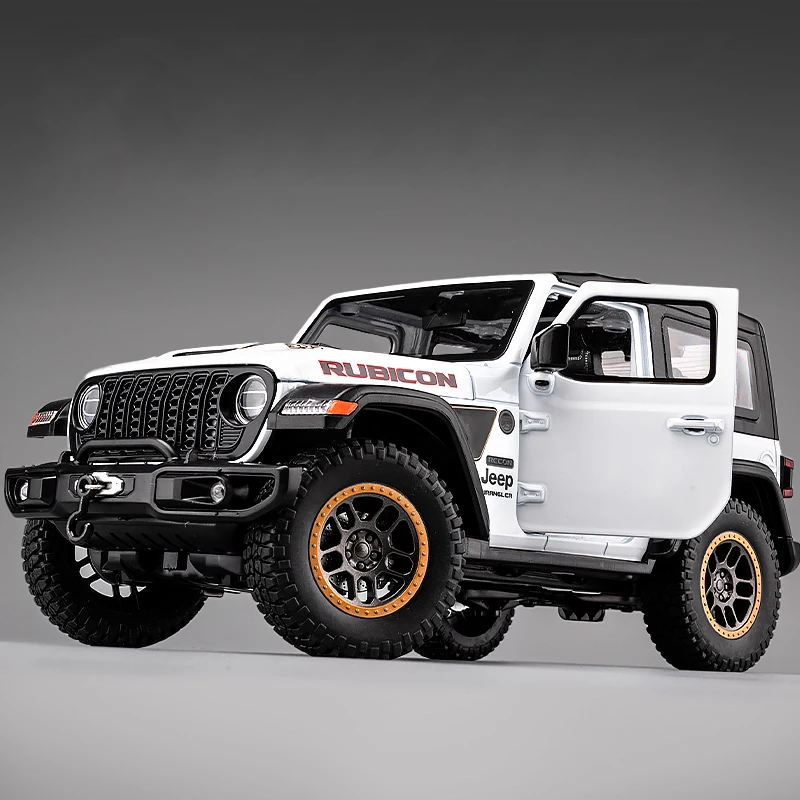 1:18 Jeep Wrangler Rubicon Diecast Metal Car Model