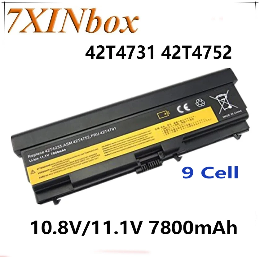 

7XINbox 42T4731 42T4752 42T4757 9 Cell Laptop Battery For Lenovo ThinkPad Edge 14"05787UJ L410 E40 E50 L520 SL410 T410 T420 T510