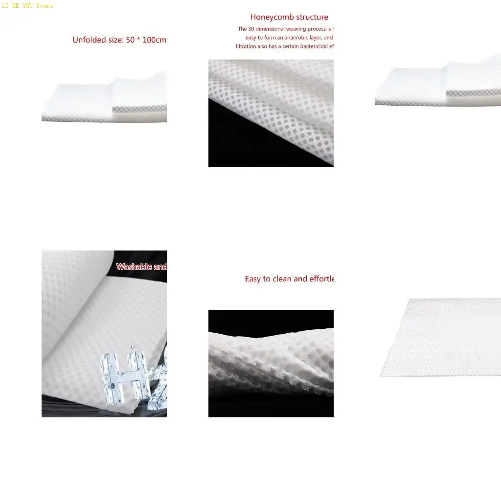 W3JE Aquarium Filter Sheet Biological Honeycomb Structure Filter Cotton for Fish