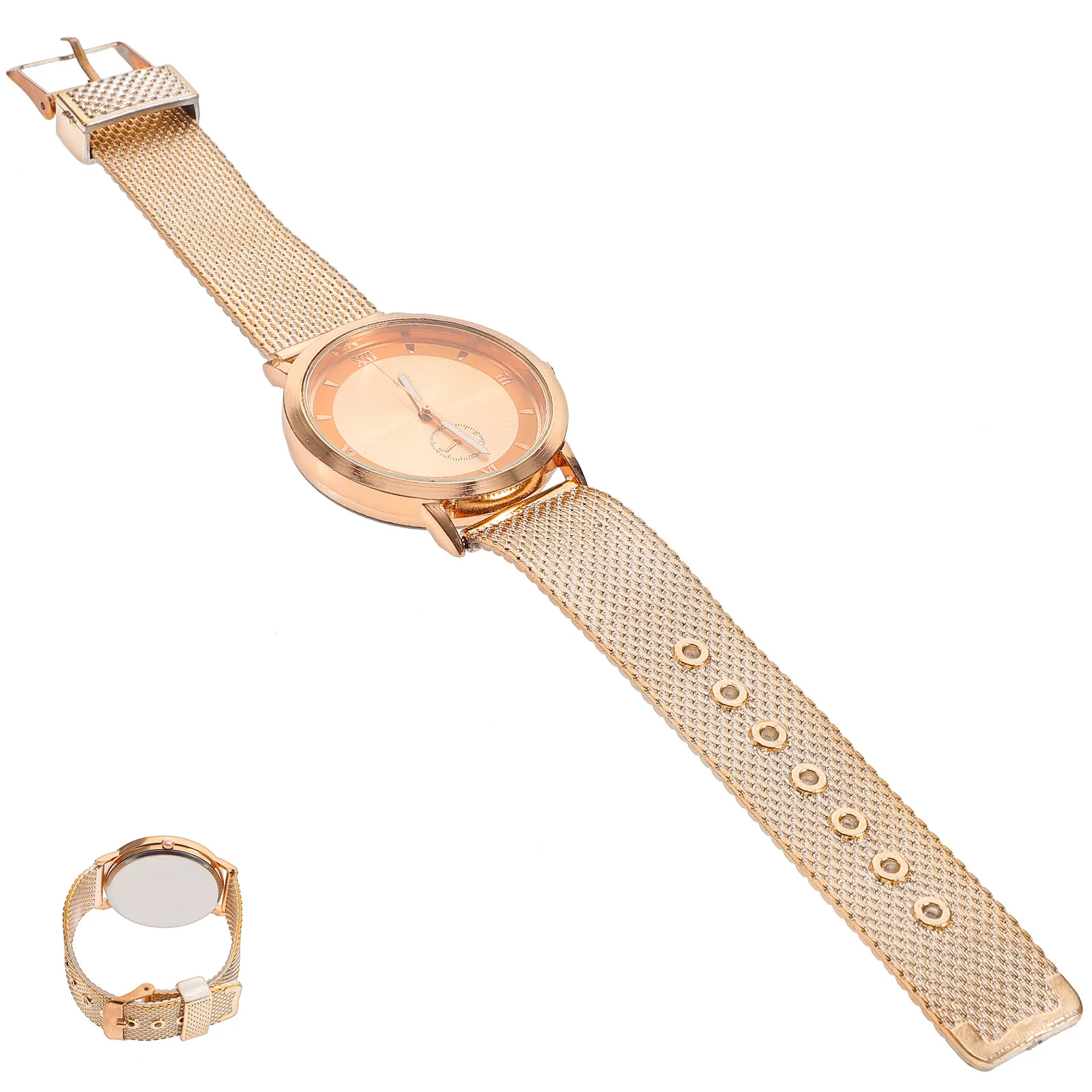 

Ladies Quartz Watch Elegant Rose Gold Alloy Glass Dial Women Wristwatch Stylish Casual Daily Wear Fashionable Simple Chic