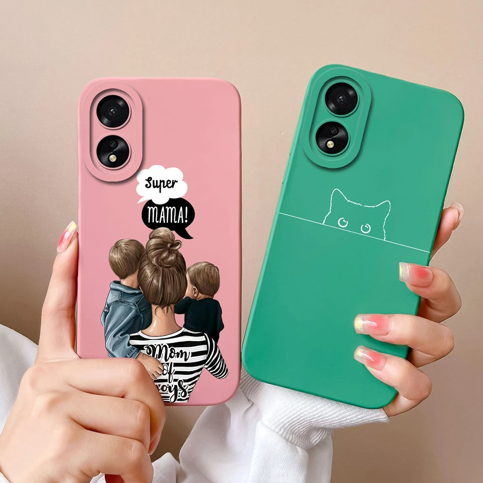 เคสโทรศัพท์สำหรับ OPPO A38 A18น่ารักๆเคสกันกระแทกป้องกันทุกสัดส่วนซิลิโคนเหลวอัพเกรดลายอะโวคาโดสำหรับ OPPO A 38 OppoA18 fundas