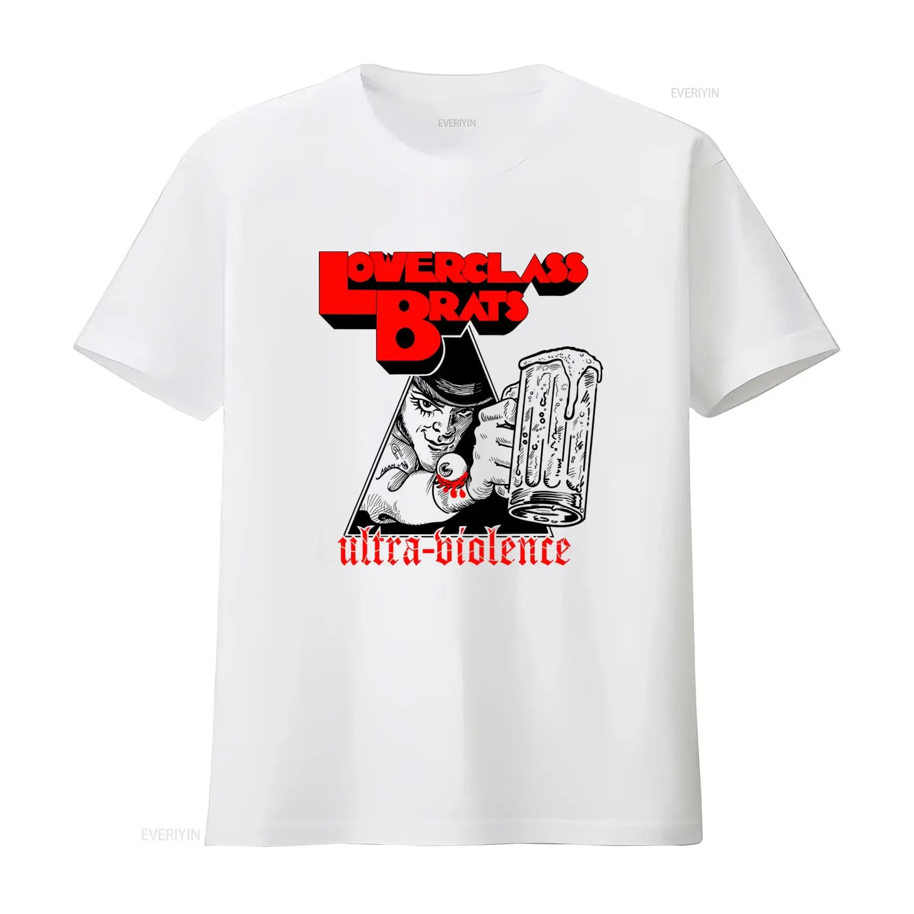 Men's Lower Class Brats Ultra Violence T Shirt X Large Bold Design Perfect for Rock Fans vintage Washed Unisex Comfortable