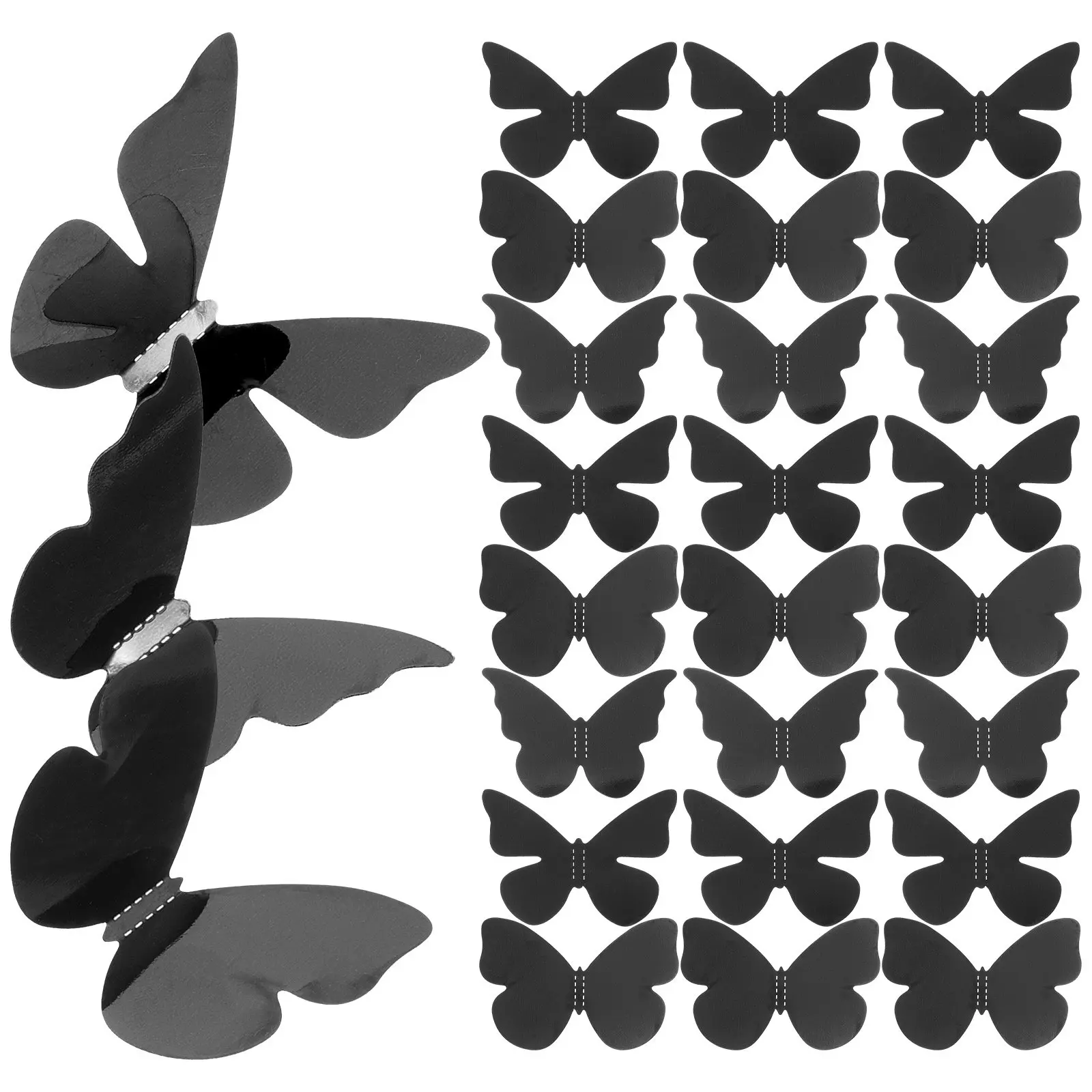 

18Pcs Butterflies Wall Decor Removable Decals Artistic Home Decoration Living Room Bedroom Kitchen Nursery Festival Party