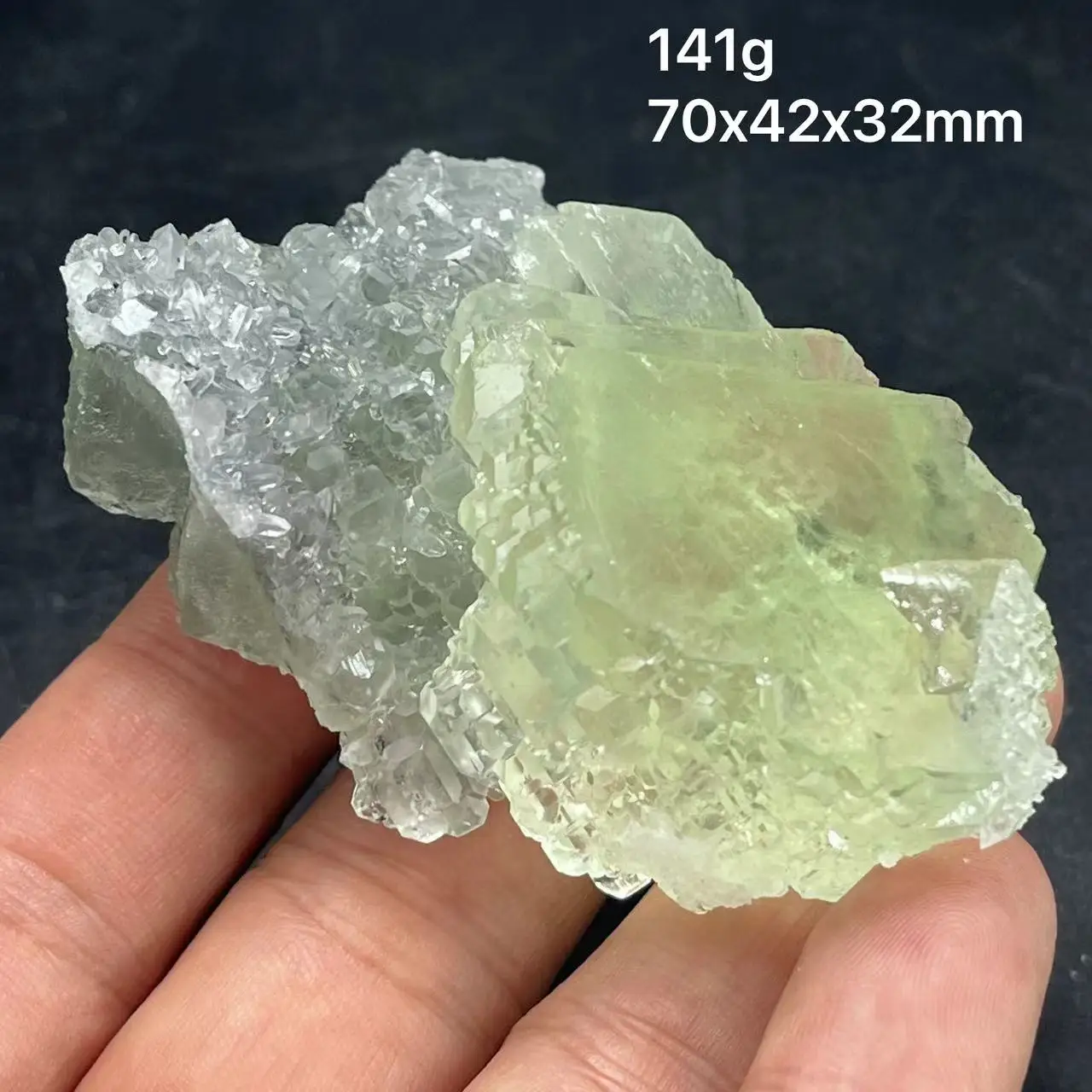 

New 100% Natural Fluorite Crystal Quartz Matrix Staircase Clean Fluorite Healing Crystal from Fujian