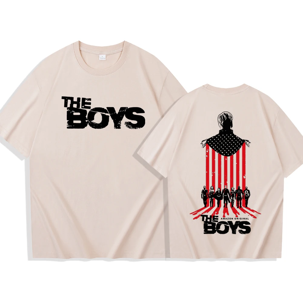 The Boys The Homelander T-Shirts Unisex Harajuku O-Neck Short Sleeve Popular Music Shirts Fans Gift