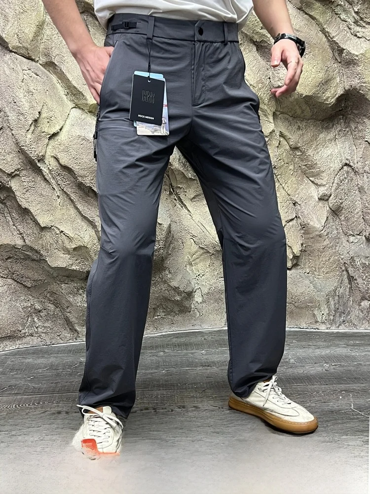 

High-End Outdoor Bird Pred Zipper Soft ell Casual Pants Qui Dry Breathable Waterproof Spring Summer New Arrival