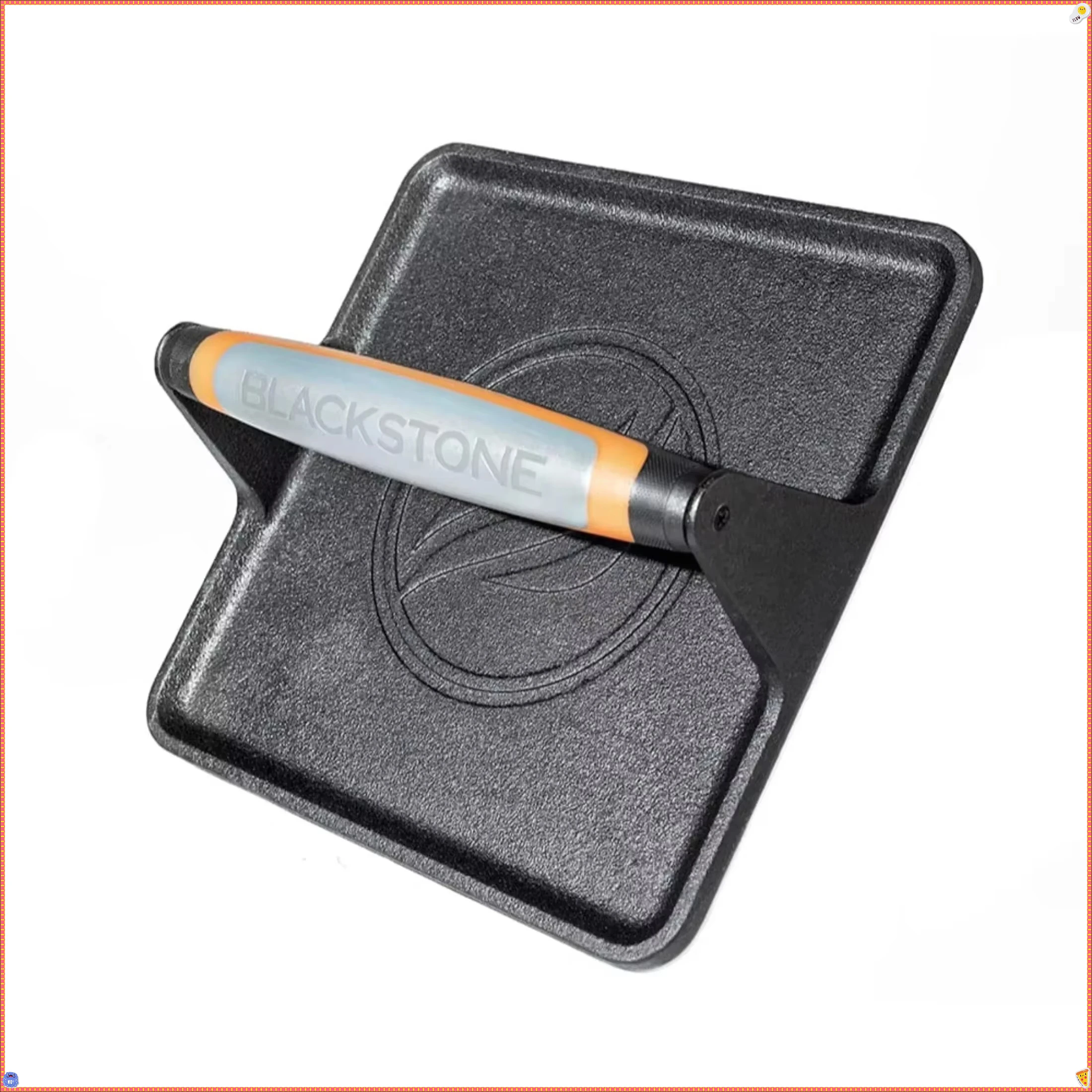 

Чугунный пресс для сковороды XL с фирменной ручкой, прочный сверхмощный пресс для бекона для наружного гриля