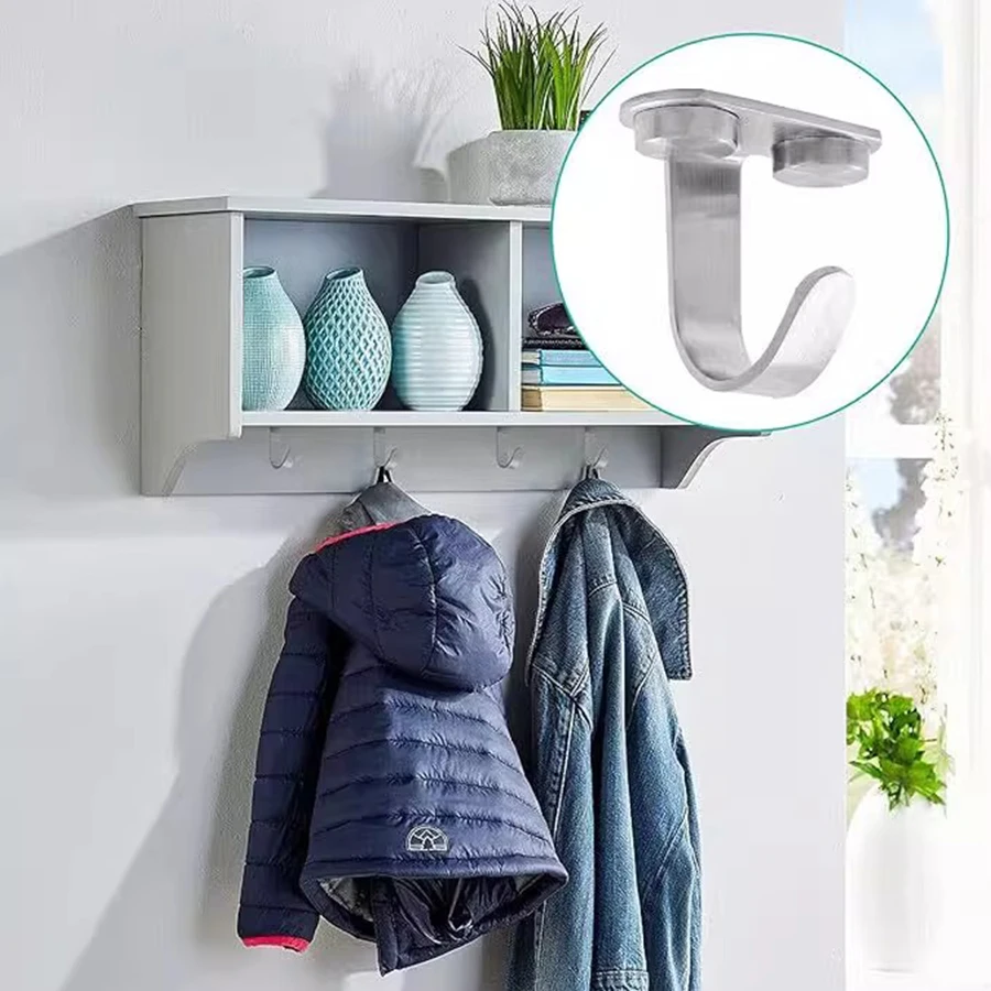  Ceiling Hooks Stainless Steel Heavy Duty Hanging Hook Top Hanger For Plant Lights, Kitchen Garage Multi-Purpose Storage Hanger view 3