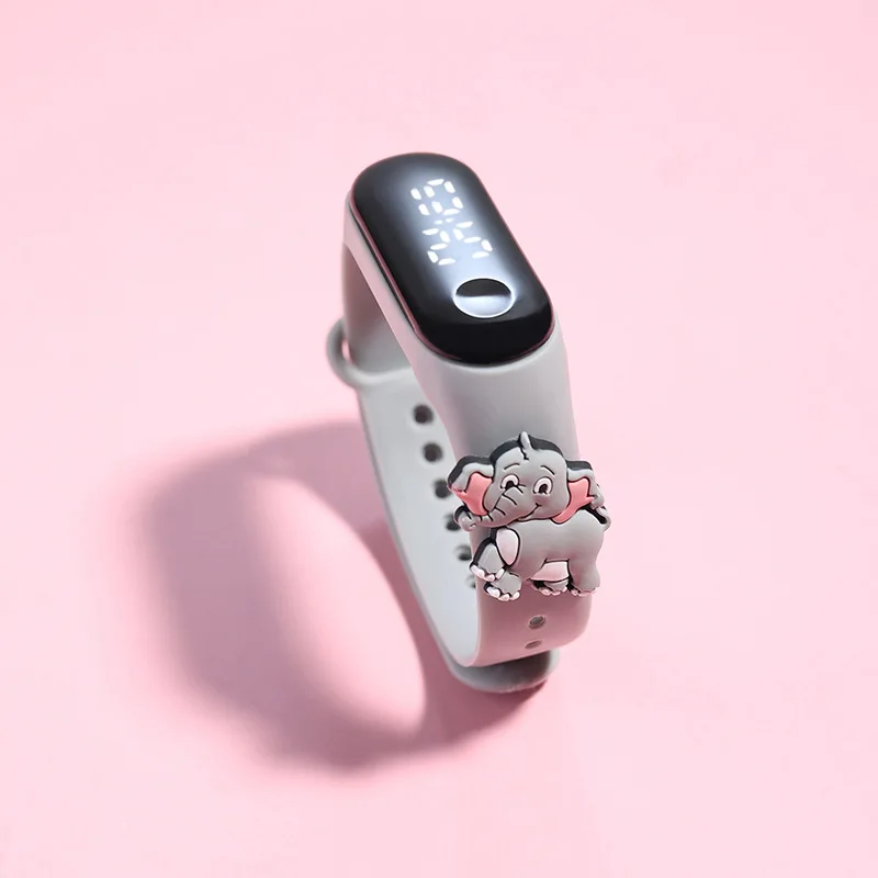 50Pcs/Lot Smart Touch LED Digital Kids Watch Cartoon Styles Children Watches Birthday Gift for Boy Girl Waterproof Baby Sport