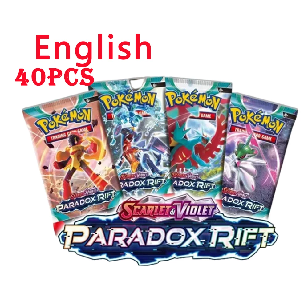 PALDEA evaced-cartas de Pokémon, tarjetas coleccionables, GX Tag Team Vmax EX Mega Energy, 40 unidades