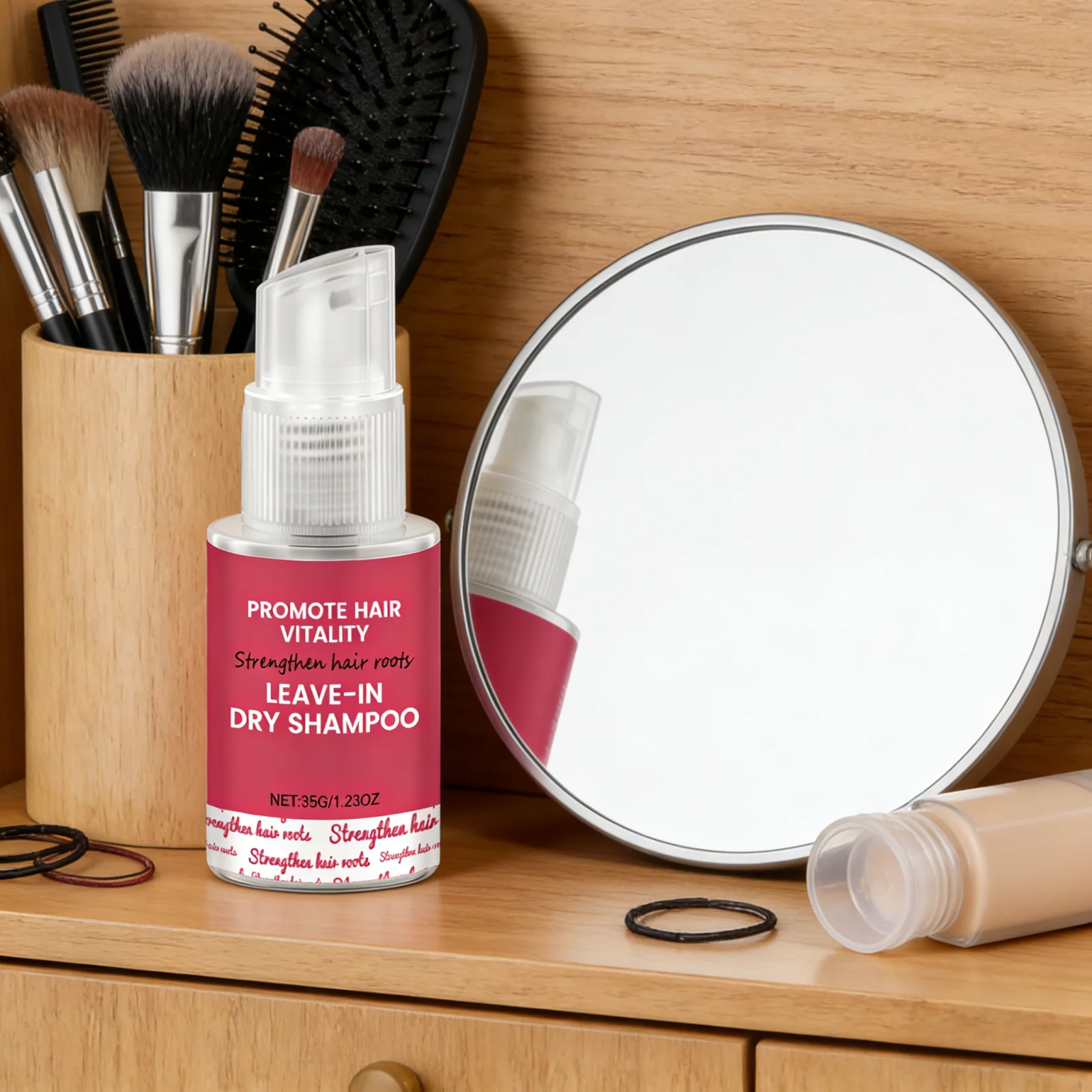 Dry Shampoo Spray Gentle Cleansing Volumizing Hair Refreshing Oil Control Non Greasy Easy to Use Portable Leave in Hair Spra 35g