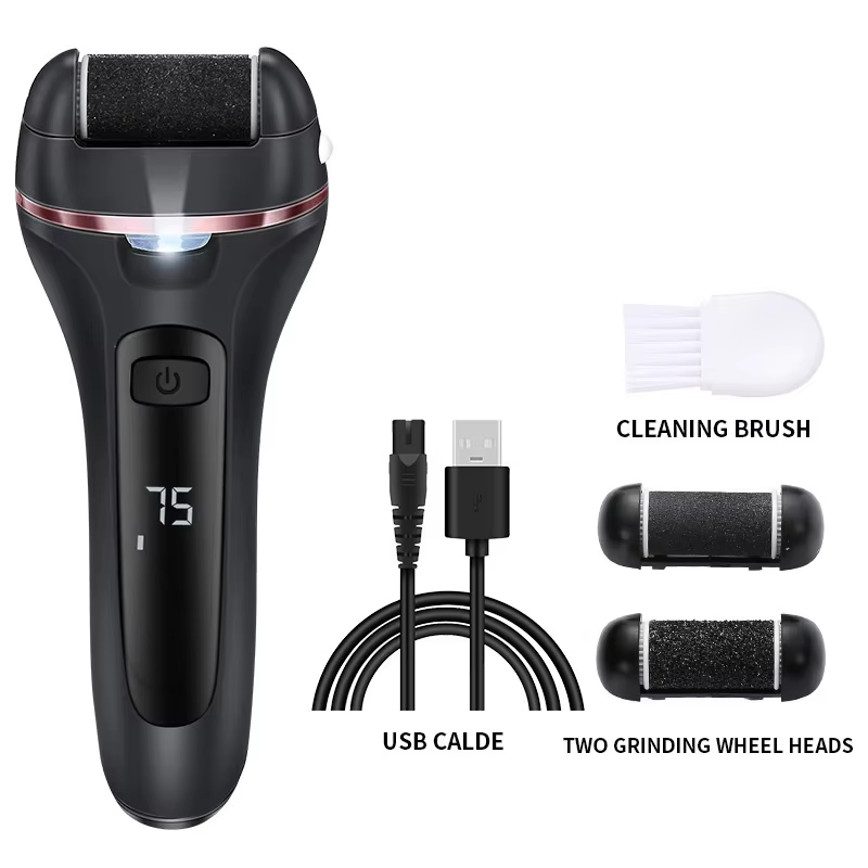  Rechargeable Electric Foot Grinder - USB Powered Callus Remover with Adjustable Speeds, for Men & Women's Pedicure and Self-Care 
