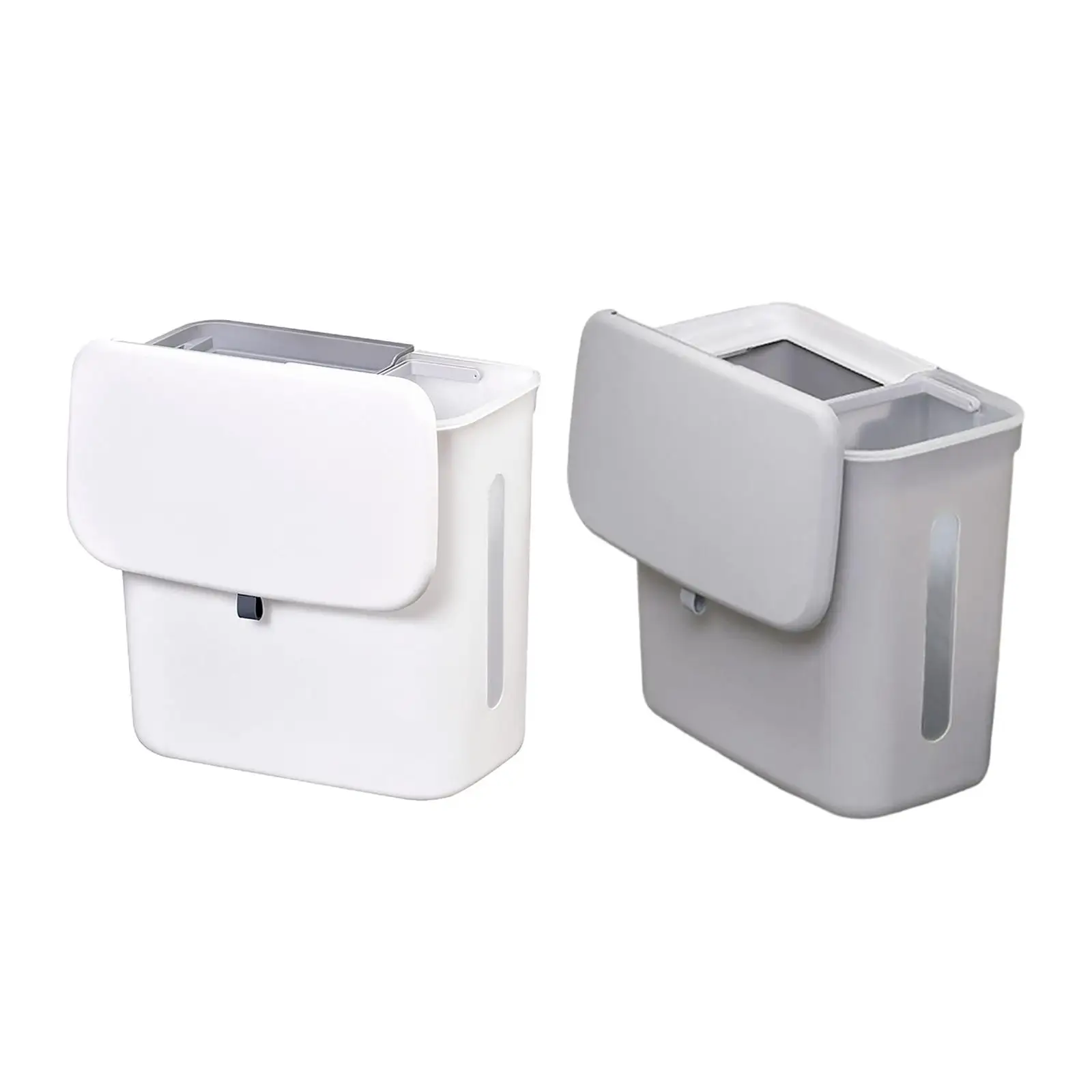 Hanging Kitchen Waste Bin 9L Wet and Dry Separation Bin with Lid Toilet Dorm