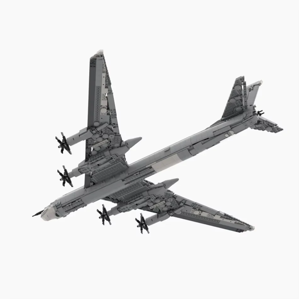2437 piezas MOC Tupolev TU-95 oso avión de combate modelo DIY montaje juguete de bloques de construcción regalo de cumpleaños para niños