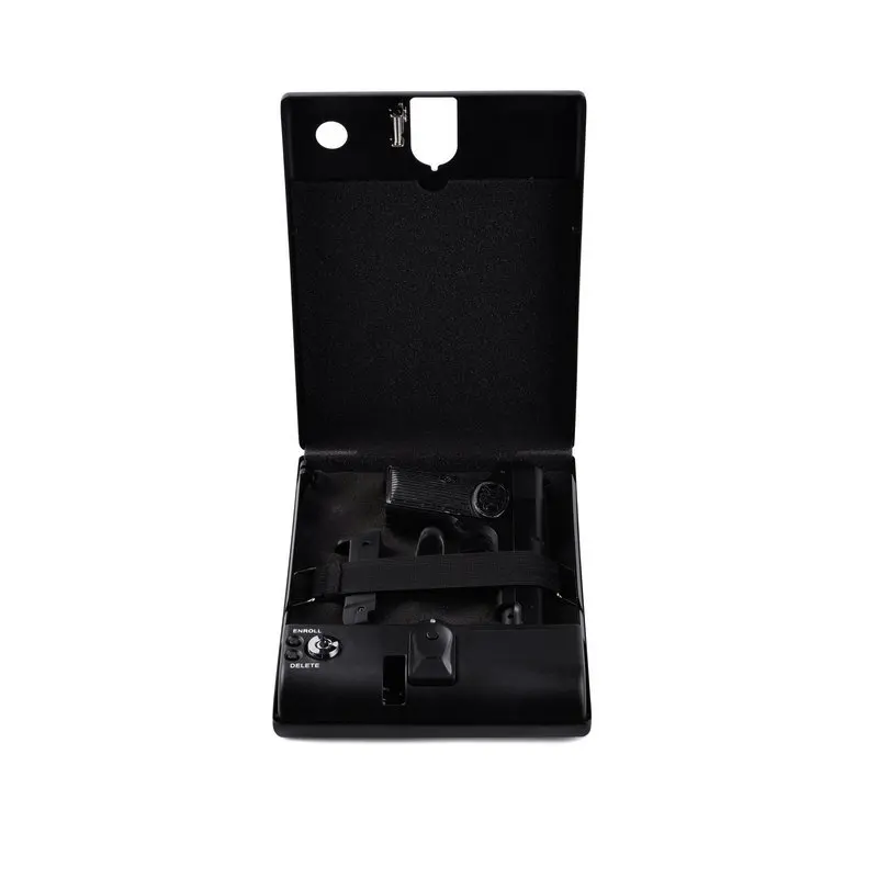 Fingerprint Safe Box para Home Weapon, Biometric Key Cofres, Jewelry Safe, Portable, Fireproof, Fireproof, Gun Security