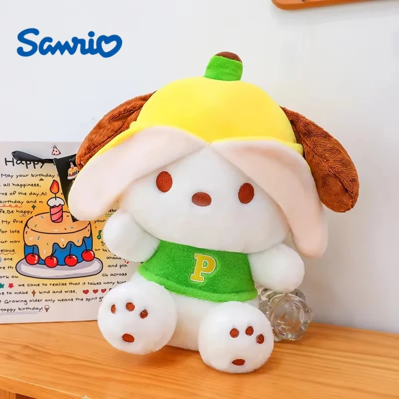 37/47/67CM Große Größe Sanrio Banana Pochacco Cartoon Plüsch Stofftier Kawaii Bequeme und Weiche Puppe Anime Objekt Kinder Geschenk