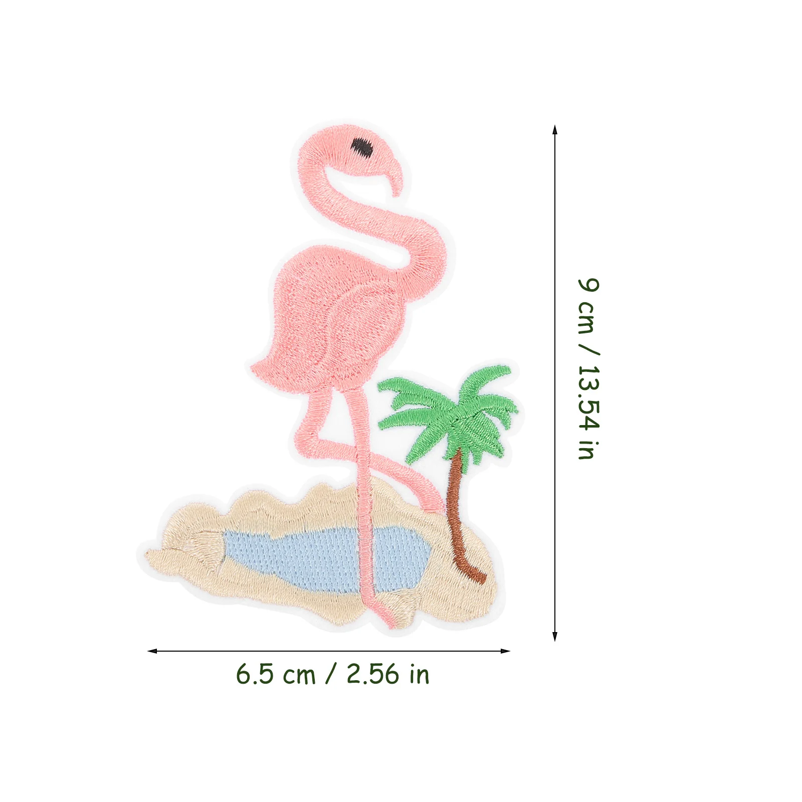 10-częściowe naklejki flaminga Naszywka na aplikację Dekoracja Naszywki na ubrania Dekoracja