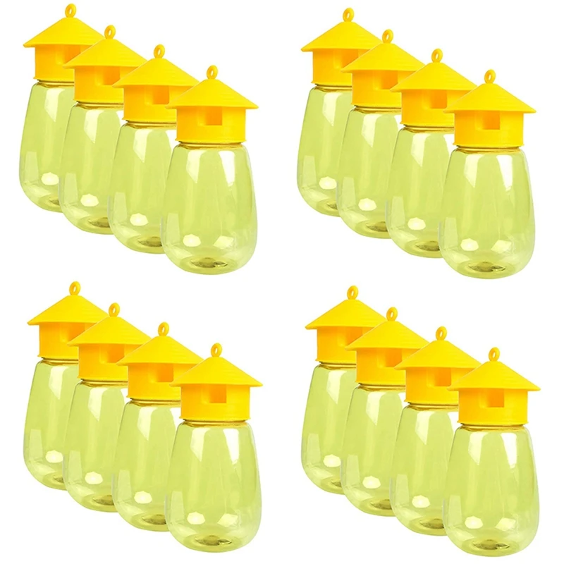 

16 Pack Fly Reusable Traps, Fruit Fly Traps Fly Catcher Outdoor