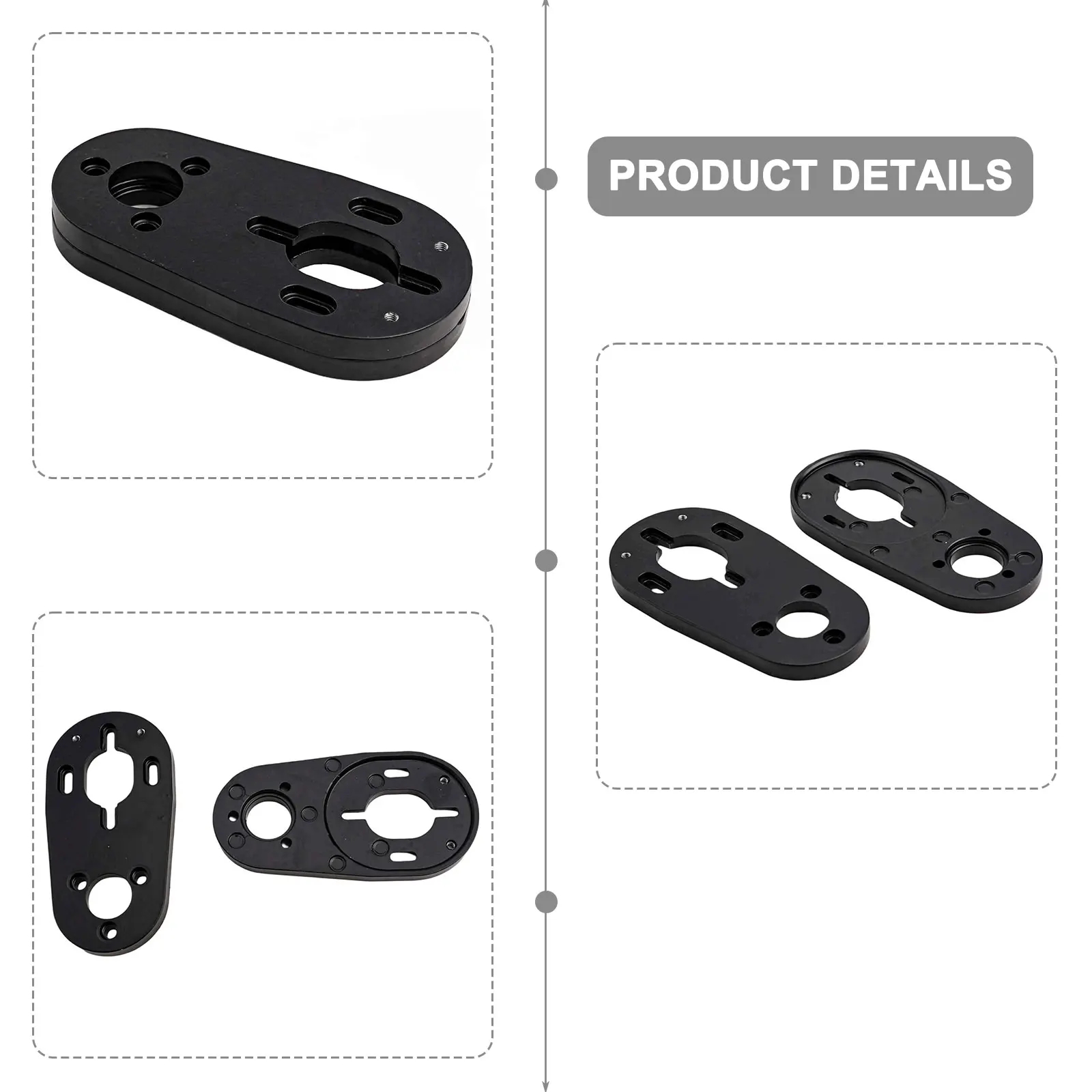 

Aluminum Alloy Motor Mount Bracket for Electric Skateboard Motors For 6354 6368 6374 Series with Screw Hole Adjustment Feature