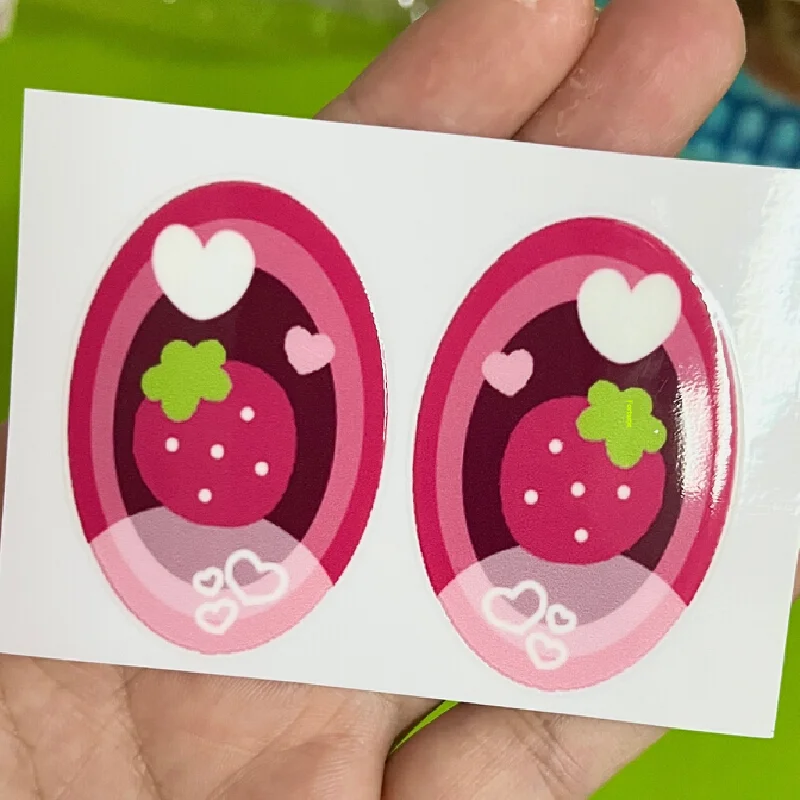 Per 58 centimetri Labubu Zimomo Lenti A Contatto Occhi FAI DA TE Makeover Eye Patch Personalizzabili Bambola Ciglia Adesivi Labubu Adesivo Occhi Decalcomanie