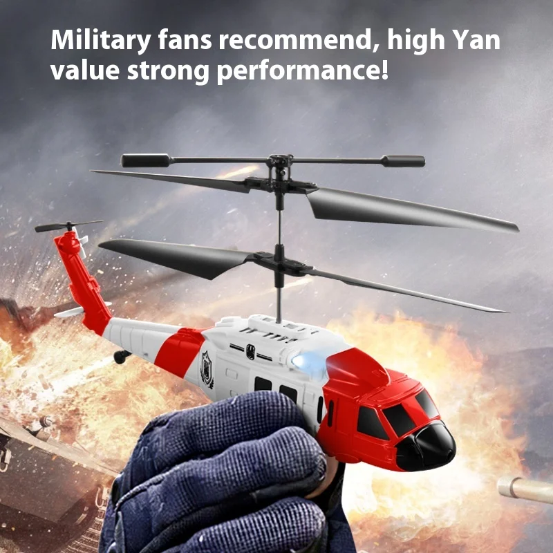 Evitar obstáculos por indução, alta resistência, simulação e controle remoto do modelo de helicóptero de resgate armado Black Hawk