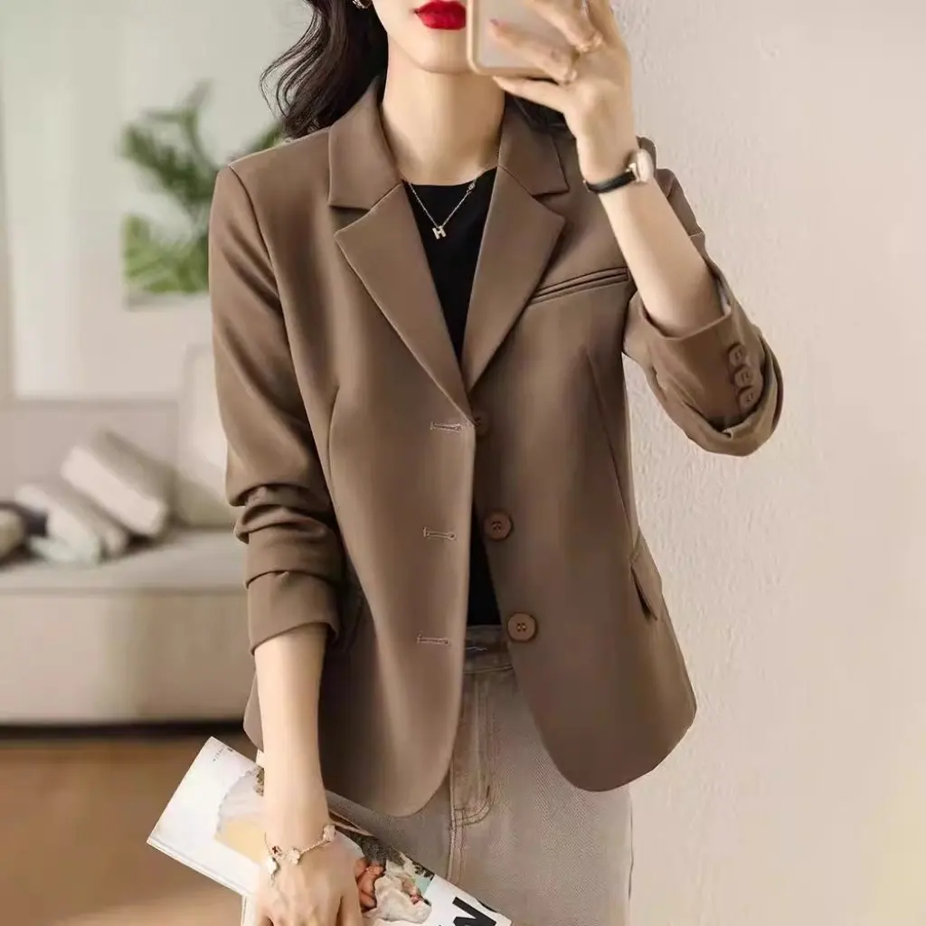 

Women's Fashion Casual Small Suit Top Popular All-match Short Suit Temperament Commuter Style for Women