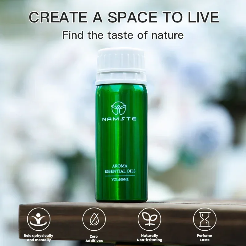 Namaste 100ML ใหม่ Fruity Collection น้ําหอมน้ํามันหอมระเหยน้ําหอม Aroma Diffuser Ocean Aquatic Scent เครื่องฟอกอากาศ Oud